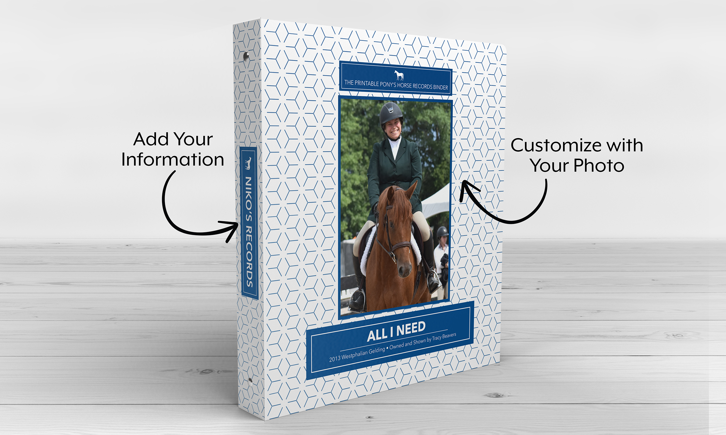 Custom Horse 3-Ring Binder - The Printable Pony